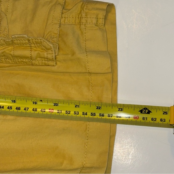 Trilogy Mens Yellow Cotton Cargo Shorts Size 30 - Picture 7 of 8